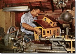 Walt Disney working in his barn - FindingWalt.com