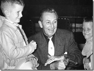 Walt Disney with a white STR tie - FindingWalt.com